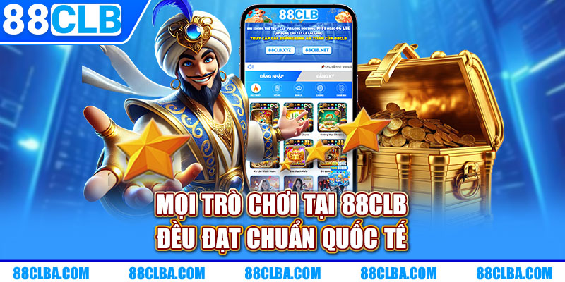 Mọi trò chơi tại 88CLB đều đạt chuẩn quốc tế
